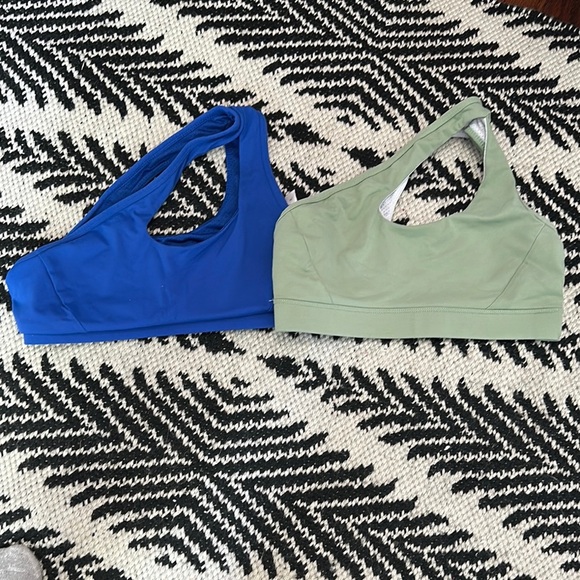 Set of Two! Women’s One Shoulder Sports Bras - Picture 1 of 1